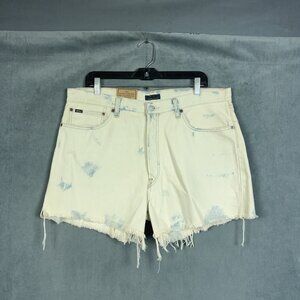 Polo Ralph Lauren Denim Shorts Womens Size 31 Sprighton Boyfriend Cut Off NWOT